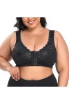 Soutien-Gorge De Levage Façonnant pour Femmes Sexy Dentelle Avant Fermeture À Boucle Bralette sans Fil Ultra Mince Grande Tai
