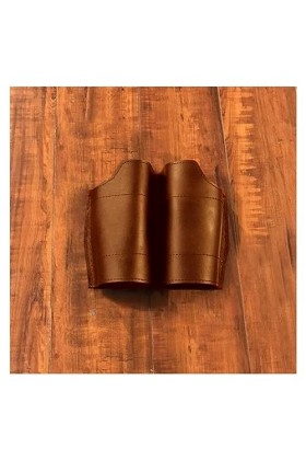 RIVINE Double Support caché étui caché Sac Costume de Cosplay féminin Couleur : Brown Holster, Taille : Medium 