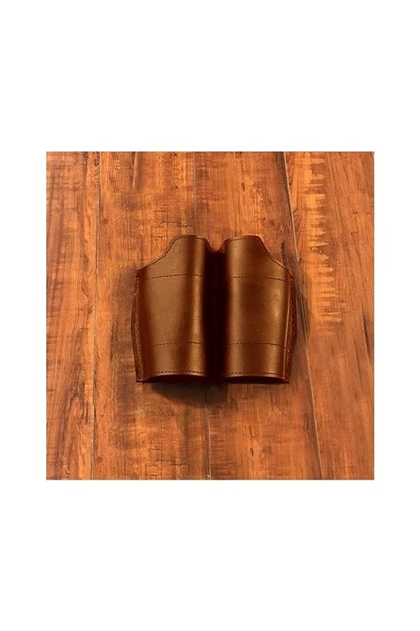 RIVINE Double Support caché étui caché Sac Costume de Cosplay féminin Couleur : Brown Holster, Taille : Medium 