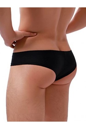 iKingsky Caleçon Coquine pour Hommes Sexy Hommes Sous-vêtements Dos Brésilien Taille Basse Pouch Tanga Sous-vêtement, Lot de 