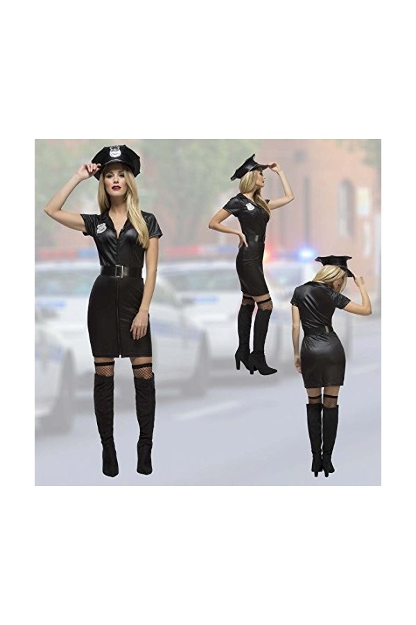 Costume de policère sexy Déguisement agent de police femme S 38/40 Uniforme de police pour femmes tenue de carnaval forces sp