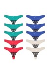 Necalisi Culotte Femme Taille Haute Lot de 10 Multicolore-2 Femme sans Couture Slips Dentelle Glacée Invisible sous-vêtements