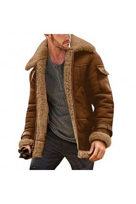 Veste de pilote pour homme - Veste de travail 3 en 1 - Trench - Veste dhiver en laine - Manteau court - Veste en velours côt