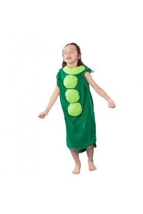 LIFKOME Déguisement Cosplay Enfant Costume De Pois De Senteur Costume De 3 Pois Dans Une Cosse Déguisement Vert Enfant Déguis