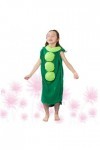 LIFKOME Déguisement Cosplay Enfant Costume De Pois De Senteur Costume De 3 Pois Dans Une Cosse Déguisement Vert Enfant Déguis