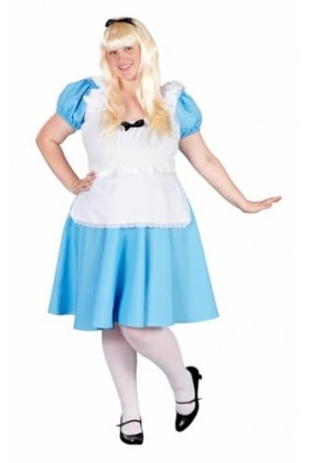 ORION COSTUMES Womens Traditional Alice Plus Size Book Day Movie Fancy Dress Costume