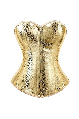 Top Corset Bustier Pour Femme - Corset Sexy En Cuir Brillant Lingerie Bustier Tops Femme Corset Gothique Steampunk Burlesque 