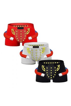 MECKOZ sous-vêtements Dagrandissement pour Hommes, Caleçon Magnétique Tourmaline Prostate Therapy Protège la Zone du Triangl