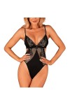 Obsessive Body Sexy Maderris Teddy, Noir,M-L