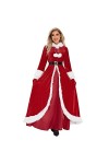 TWIOIOVE Costumes de cosplay sexy grande taille pour femmes Noël Cosplay Robes Faux manches longues Style vintage Robe de fêt