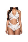 BAWHO sous-vêtements Sexy pour Femmes négligées, sous-vêtements en Dentelle Transparente, Lingerie érotique, Culotte, Lingeri