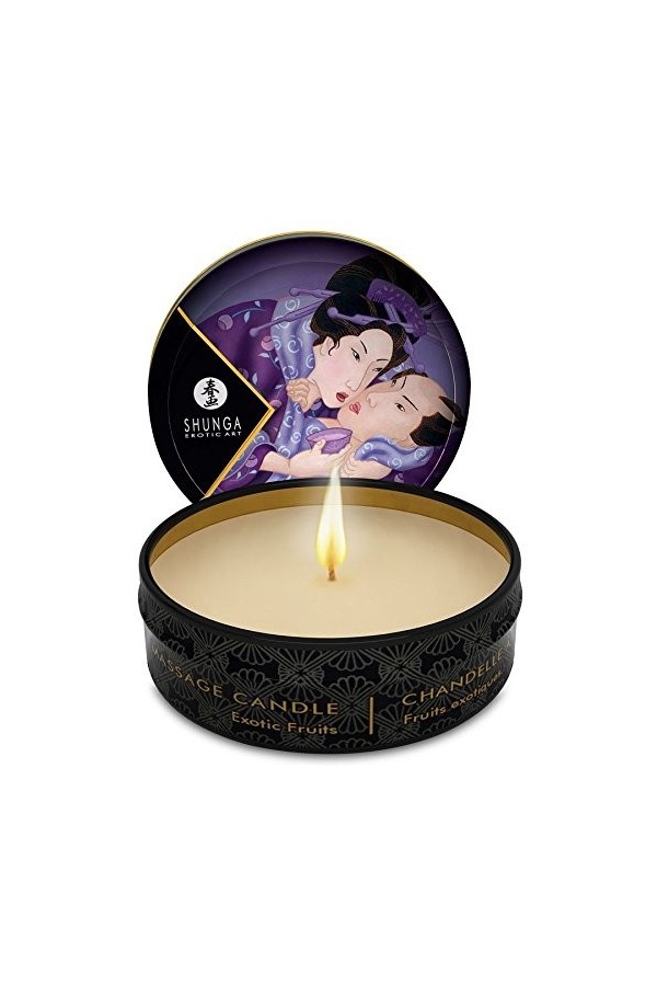 SHUNGA CANDELIGHT MINI BOUGIE MASSAGE CARESS PAR FRUITS EXOTIQUES 30ML