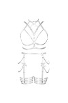 JMMHSS Femmes punk plus size Body harnais cage soutien - gorge lacets sous - vêtements entièrement évidés garter Goth Dance c