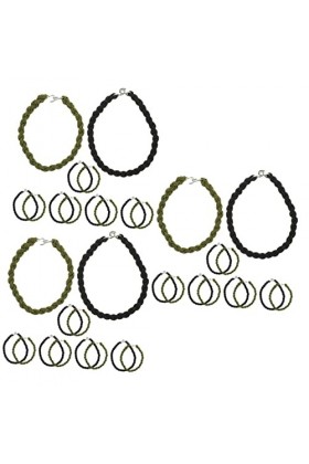 Garneck Étui De Leggings Sangle De Jambe Accessoires De Vélo Accessoires De Camping 36 Pièces Élastique Blousing Jarretière C