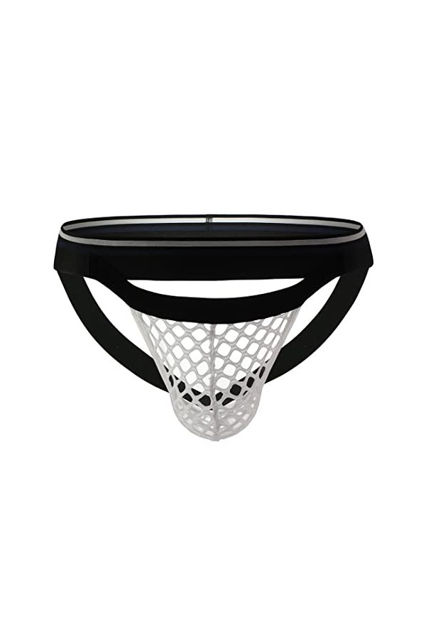 Sous-vêtements sexy pour homme en résille transparente - Chemises en maille ajourée - Sous-vêtements de nuit - Pantalon skinn