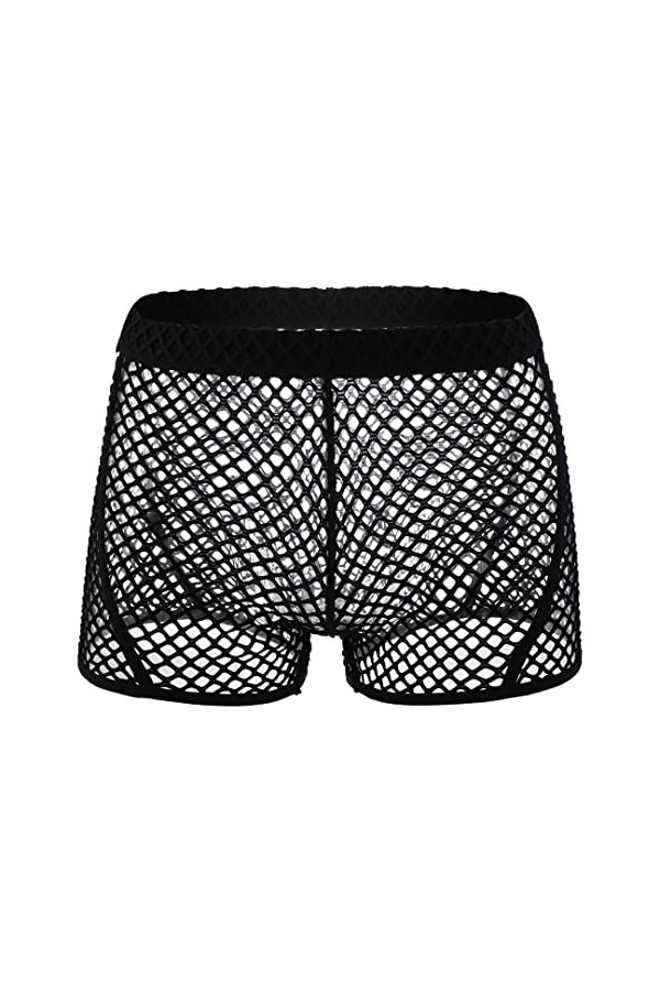 Sous-vêtements sexy pour homme en résille transparente - Chemises en maille ajourée - Sous-vêtements de nuit - Pantalon skinn