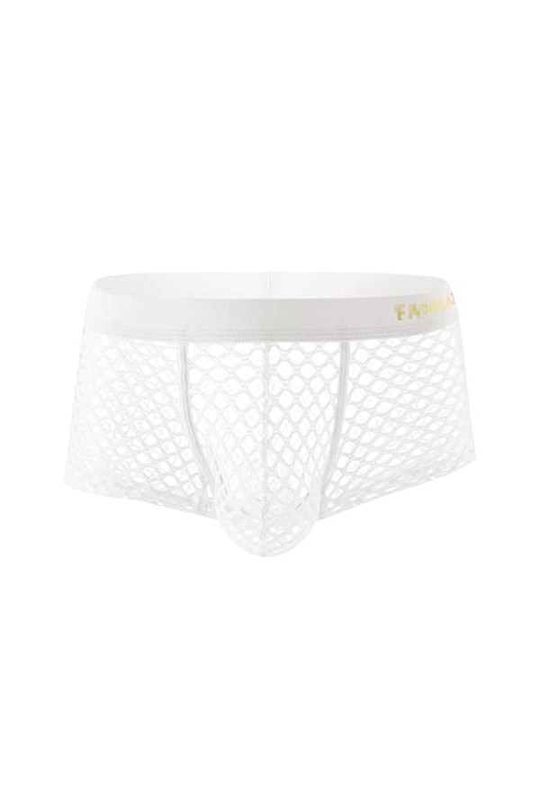 Sous-vêtements sexy pour homme en résille transparente - Chemises en maille ajourée - Sous-vêtements de nuit - Pantalon skinn