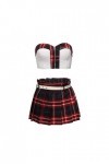 JUGGO Schools Costumes Sexy College Student Fantaisie Dress Porno Femmes Vêtements de Sexe Haute Écône Écolère Play Costume A