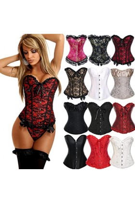 SARGE Femmes Sexy Corsets Lingerie Bustiers Steampunk Corset Top WaistGothic Clothing