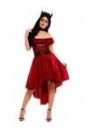 Smiffys Costume diable Jour des morts, Femme, 50945X1, Rouge, XL-UK Size 20-22