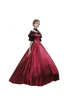 GilRu Robe sexy à manches longues et creuses pour femme - Robe de cosplay - Pour cosplay - Rouge - Taille L