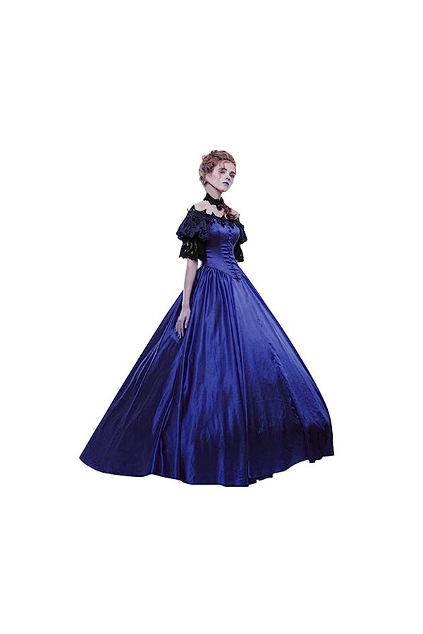 GilRu Robe sexy à manches longues et creuses pour femme - Robe de cosplay - Pour cosplay - Rouge - Taille L