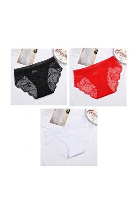 Culottes et Slips Slip Femme Comfort Knickers 3 pièces culottes transparentes femmes Sexy sans couture slips dentelle coupe d