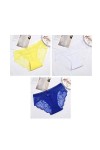 Culottes et Slips Slip Femme Comfort Knickers 3 pièces culottes transparentes femmes Sexy sans couture slips dentelle coupe d