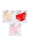Culottes et Slips Slip Femme Comfort Knickers 3 pièces culottes transparentes femmes Sexy sans couture slips dentelle coupe d