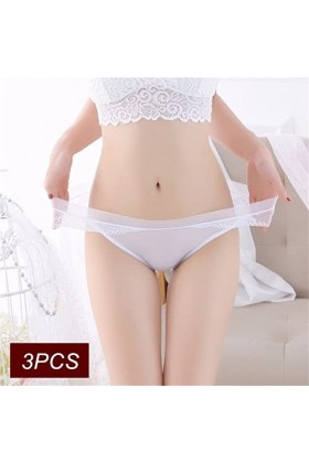 Culottes et Slips Slip Femme Comfort Knickers 3 pièces culottes transparentes femmes Sexy sans couture slips dentelle coupe d