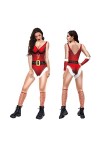 BOLORS Catsuit pour Femme Sexy, Body à Manches Longues imprimé en 3D, Costume de Cosplay drôle, Noël, Carnaval Color : A, Si