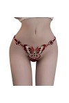 WhOpro String Femme Sexy Tanga String sans Couture T-Back Strings Culottes Taille Basse Thongs Slips Multicolore Lingerie Str