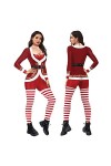 BOLORS Catsuit imprimé à la Mode pour Femmes Sexy Body à Manches Longues Costume Cosplay Jeu de noël Combinaison Anime Color