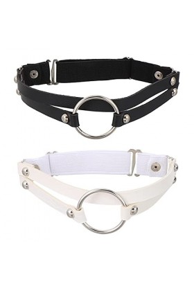 HYCYYFC Ceinture Femme 2 Pcs Cuisse Jarretières Chic Jambe Bande Réglable Punk Jambe Jarretière Femelle Jambe Décor Color : 