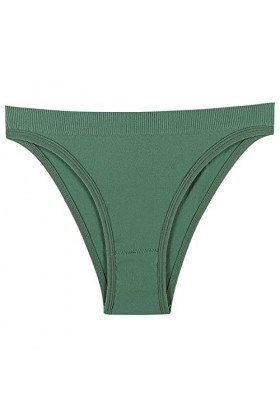Aoklidil Sexy Hommes Sous-Vêtements Sexy Transparent Brodé Femme Culotte Taille Basse Creux Luxueux Féminin, Vert 1, L