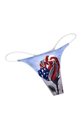 Dorjuli Culotte sans couture pour femme - Mini string sexy - Taille large - Sous-vêtements classiques - Micro slip - String s