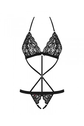 Obsessives Dessous Femme, LEOTARD, Noir, S M