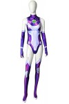 Foanja Starfire Déguisement Costume Femme Cosplay Animation Teen Titans Raven Starfire Sexy Violet Uniformes Set pour Adulte 