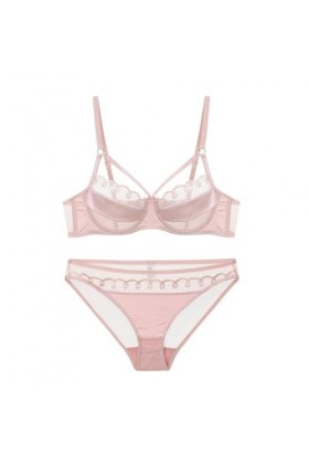 Necalisi sous Vetements feminins Rose Lingerie Sexy Ensemble Femme Sexy Soutiens-Gorge Dentelle Sexy G-String Ensemble Soutie