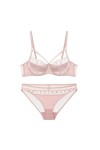 Necalisi sous Vetements feminins Rose Lingerie Sexy Ensemble Femme Sexy Soutiens-Gorge Dentelle Sexy G-String Ensemble Soutie
