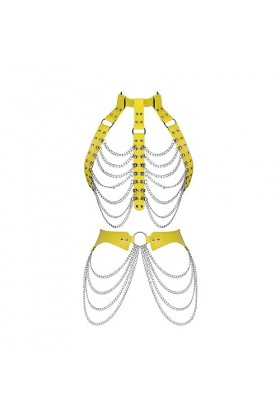 Ensemble de ceinture porte-jarretelles en cuir pour femme - Soutien-gorge - Taille haute - Style gothique - Ajuster la mode -