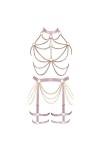 Femmes Body bandoulière Soutien - Gorge Plus Size Fashion Body Cage Garter Set Punk Gothique Halloween Carnaval Dance Costume