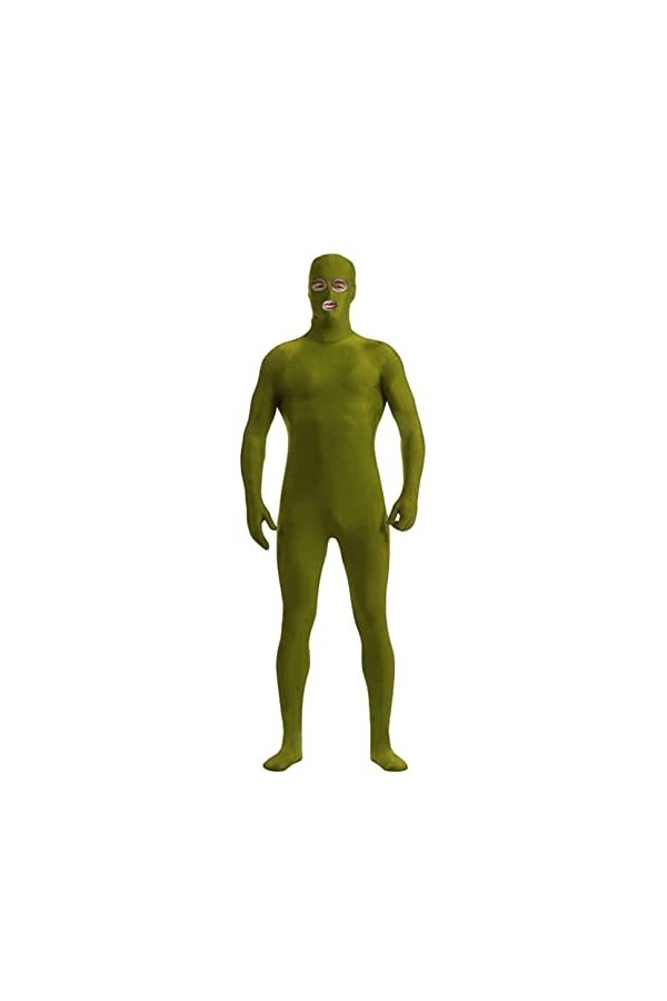 Combinaison Intégrale En Spandex Pour Femmes，Oeillet Ouvert Un Bouche, Costume Zentai Pour Adultes Et Enfants, Costume De Dég