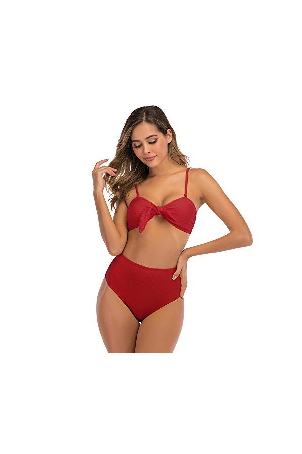 Robe Vêtements de Nuit Lingerie Sexy Babydoll Bikini Sling Couleur Unie Taille Haute Split Maillot De Bain Femme Amovible Ban