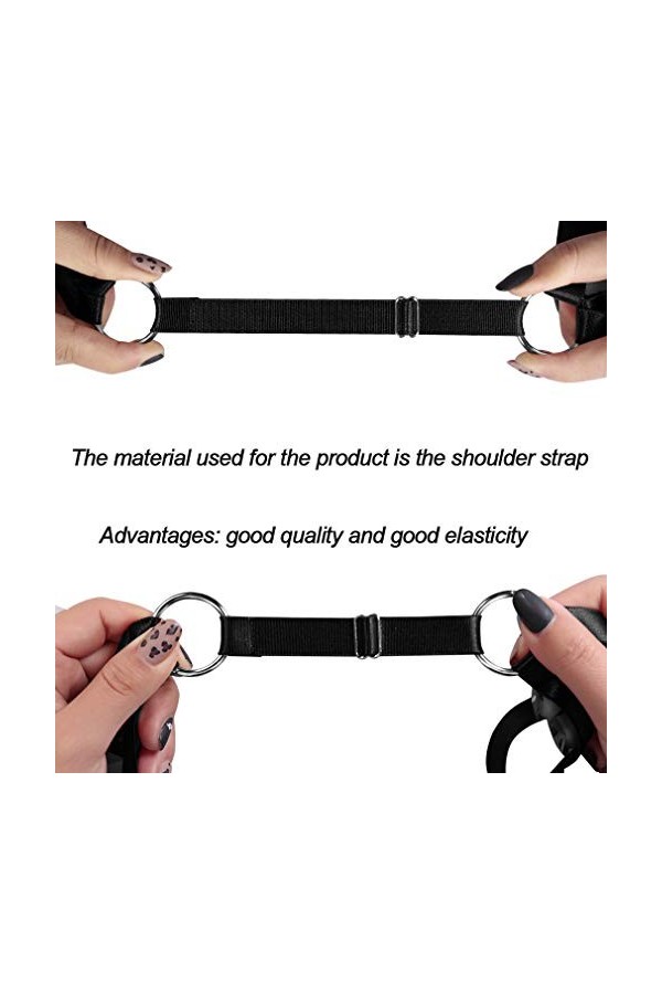 PETMHS - Ceinture porte-jarretière type cage pour femme - Style gothique punk - Taille ajustable - Noir - Taille Unique