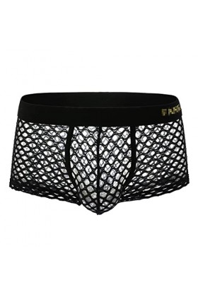 Sous-vêtements sexy pour homme en résille transparente - Chemises en maille ajourée - Sous-vêtements de nuit - Pantalon skinn