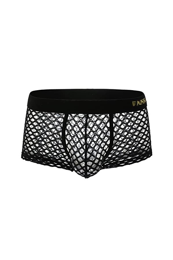 Sous-vêtements sexy pour homme en résille transparente - Chemises en maille ajourée - Sous-vêtements de nuit - Pantalon skinn