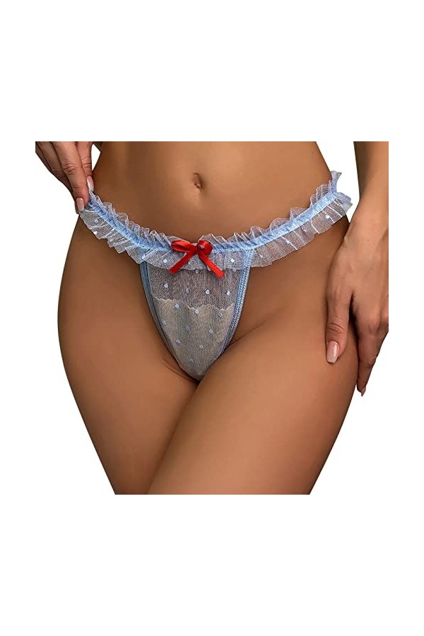 Culotte pour femme avec dentelle - Culotte hipster - Extensible - Lingerie sexy - Sous-vêtements pour femme - Sous-vêtements 