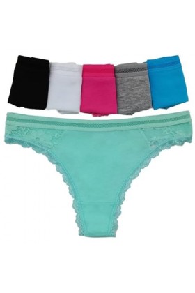 12 Pièces Dames Confortable Dentelle String Culottes Femmes sous-Vêtements Sexy Lingerie Femme G Cordes Coton Intime Fille Cu