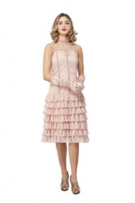 Smiffys 51598S Costume sous licence officielle Peaky Blinders Ada Thorne pour femme, rose, taille S 08-10